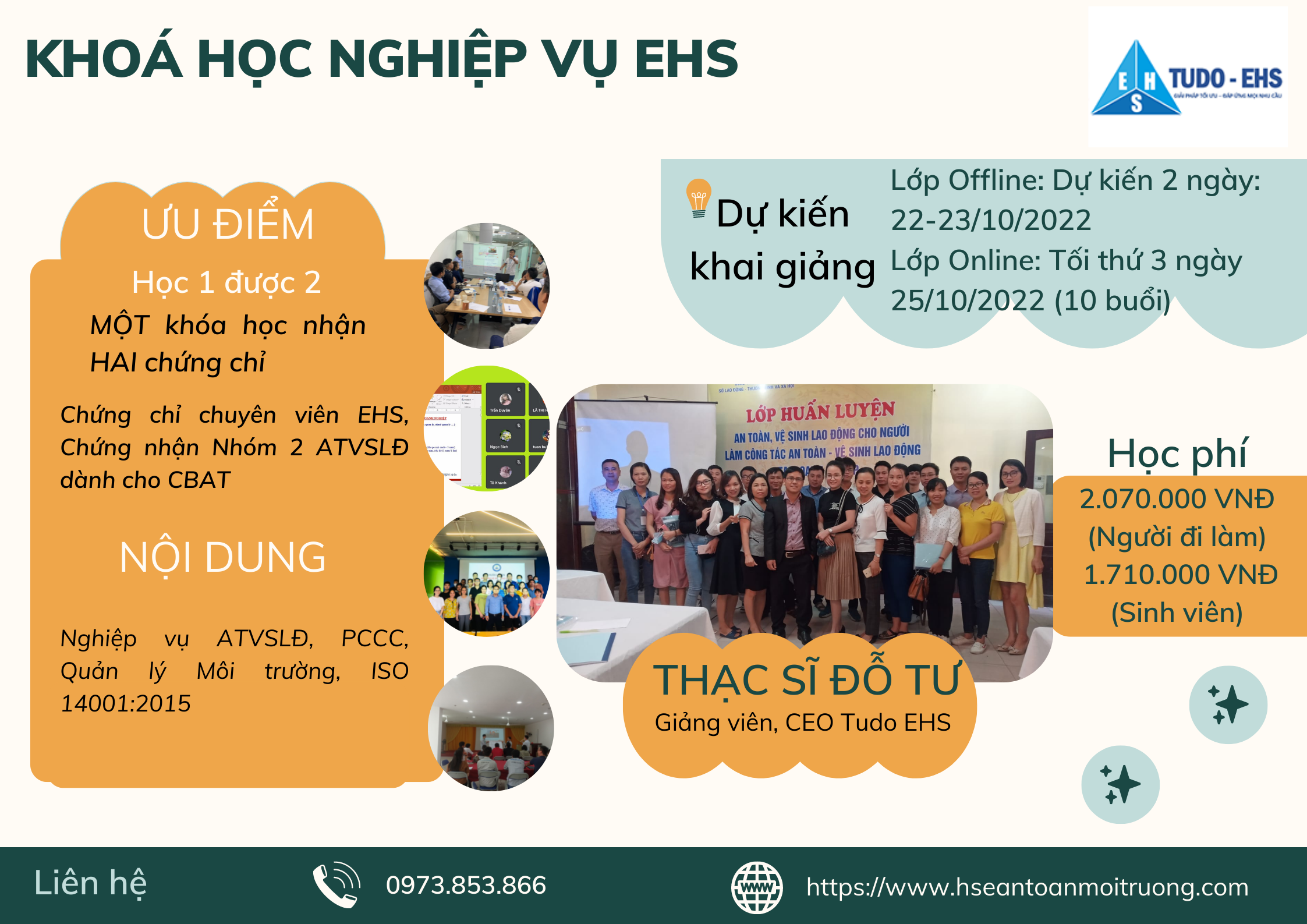 Khai giảng khóa học Nghiệp vụ EHS